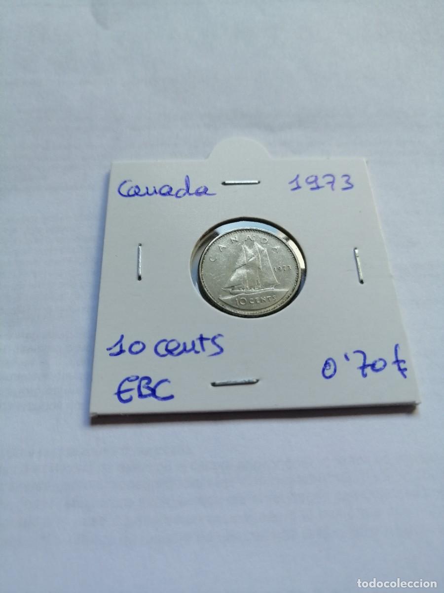 Monedas antiguas de Am&eacute;rica: Canada 10 Cents 1973 - Foto 1