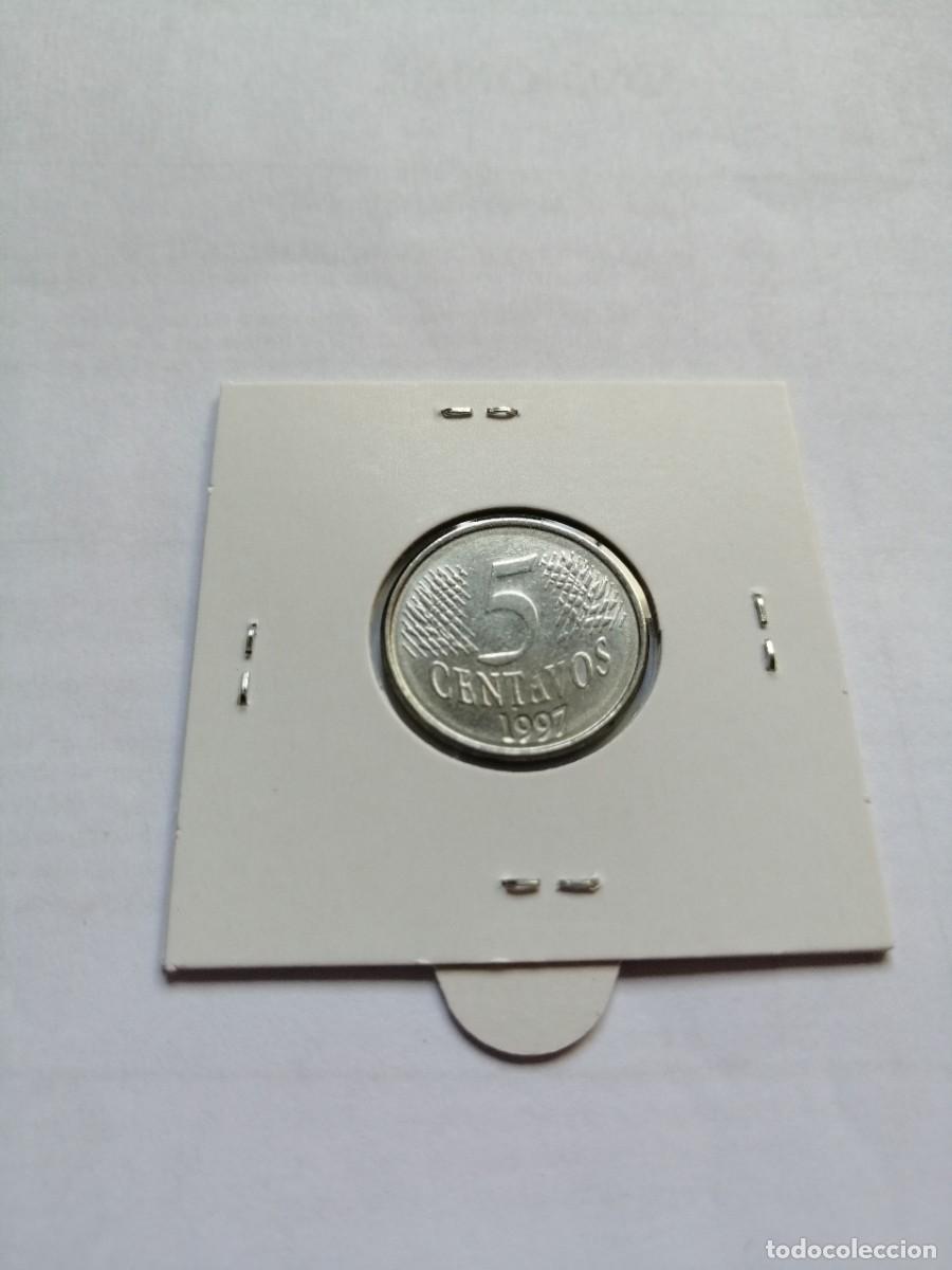Monedas antiguas de Am&eacute;rica: Brasil 5 Centavos 1997 - Foto 2