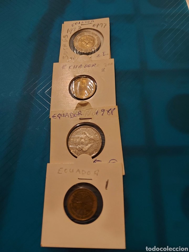 Monedas antiguas de Am&eacute;rica: 4monedas Ecuador - Foto 1