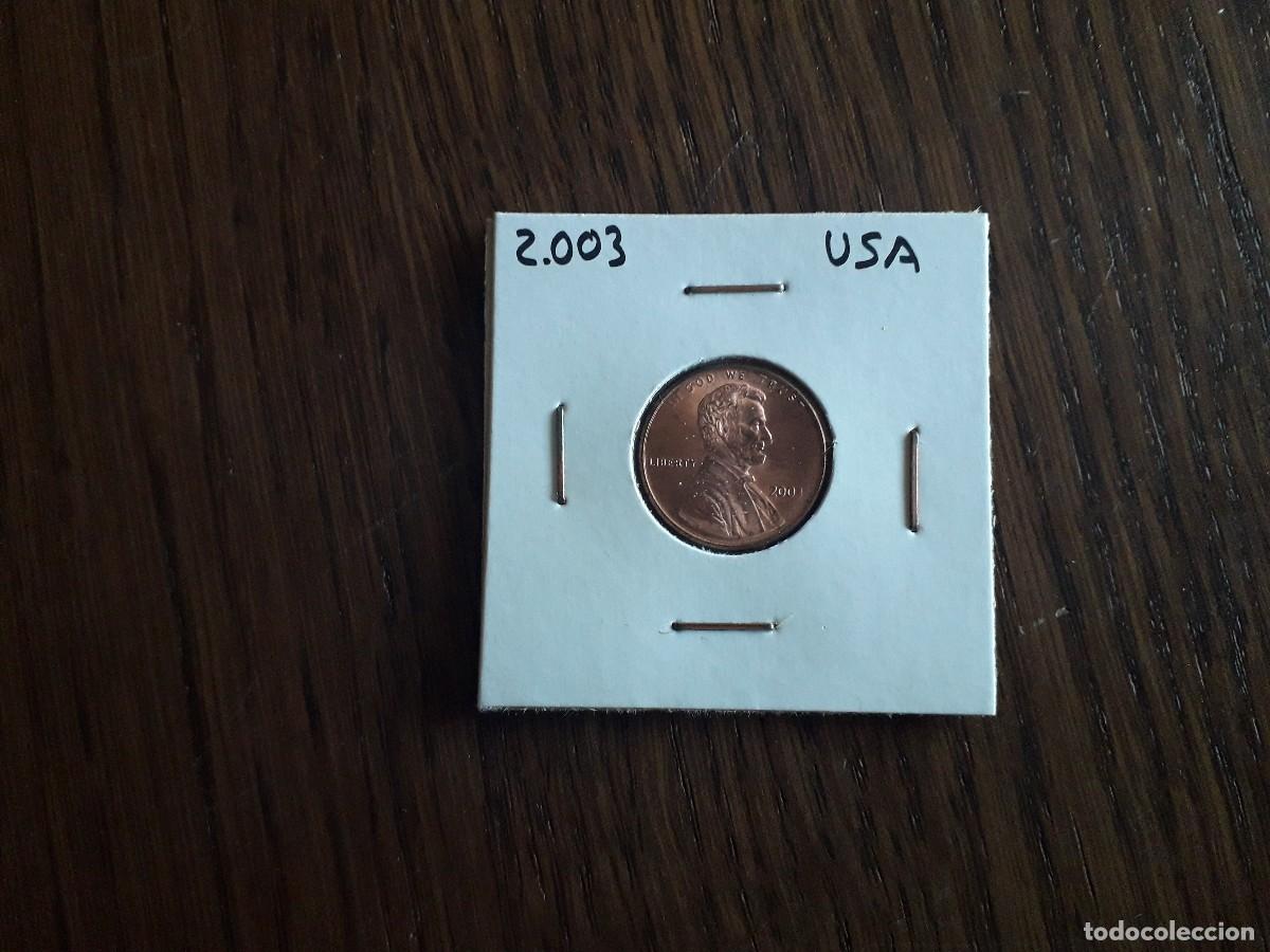 Monedas antiguas de Am&eacute;rica: moneda de USA de 1 centavo, a&ntilde;o 2003 - Foto 1