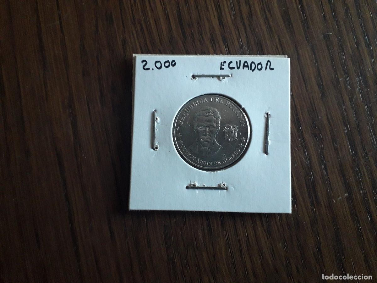 Monedas antiguas de Am&eacute;rica: moneda de Ecuador de 25 centavos, a&ntilde;o 2000 - Foto 1