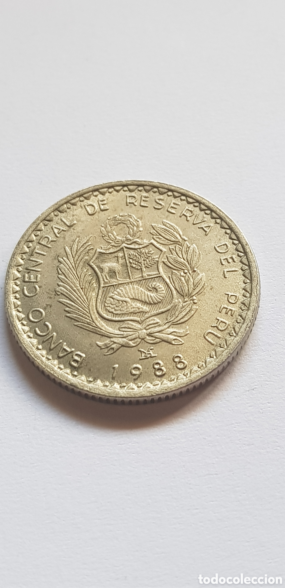 Monedas antiguas de Am&eacute;rica: 5 Intis 1988 Per&uacute; Cinco - Foto 3