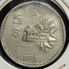 Monedas antiguas de América: ANTIGUA MONEDA 5$ MÉXICO 1980. Lote 375856869