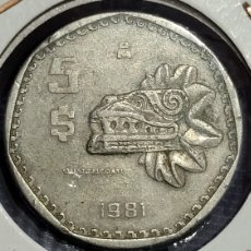 Monedas antiguas de América: ANTIGUA MONEDA 5$ 1981 MÉXICO. Lote 375856879