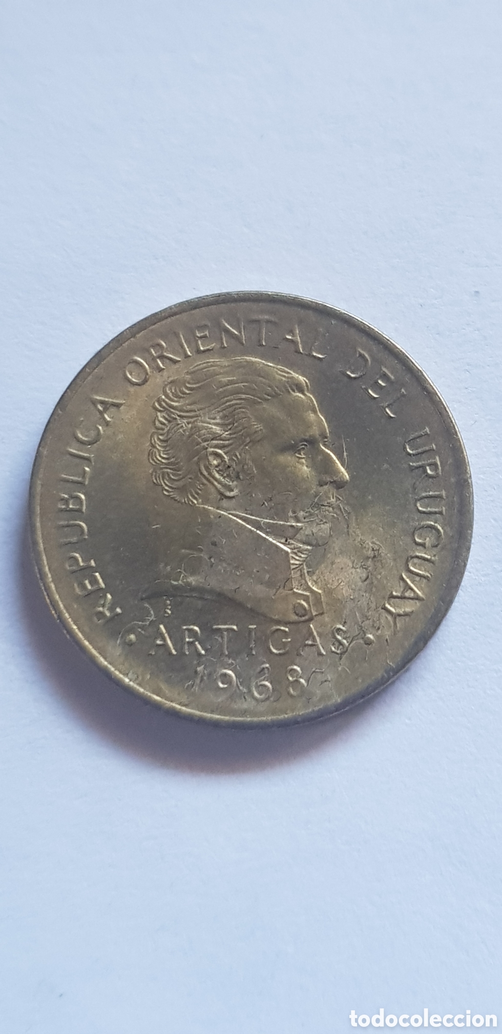 Monedas antiguas de Am&eacute;rica: 1 Peso 1968 Uruguay - Foto 1