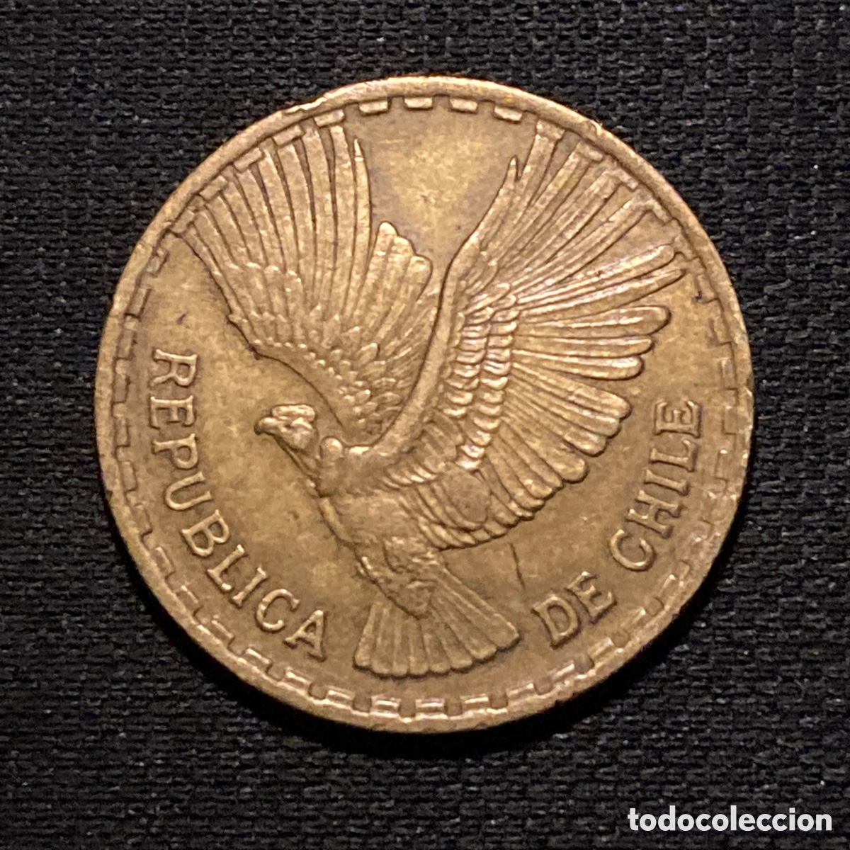 Monedas antiguas de Am&eacute;rica: 10 cent&eacute;simos 1964 Chile - Foto 1