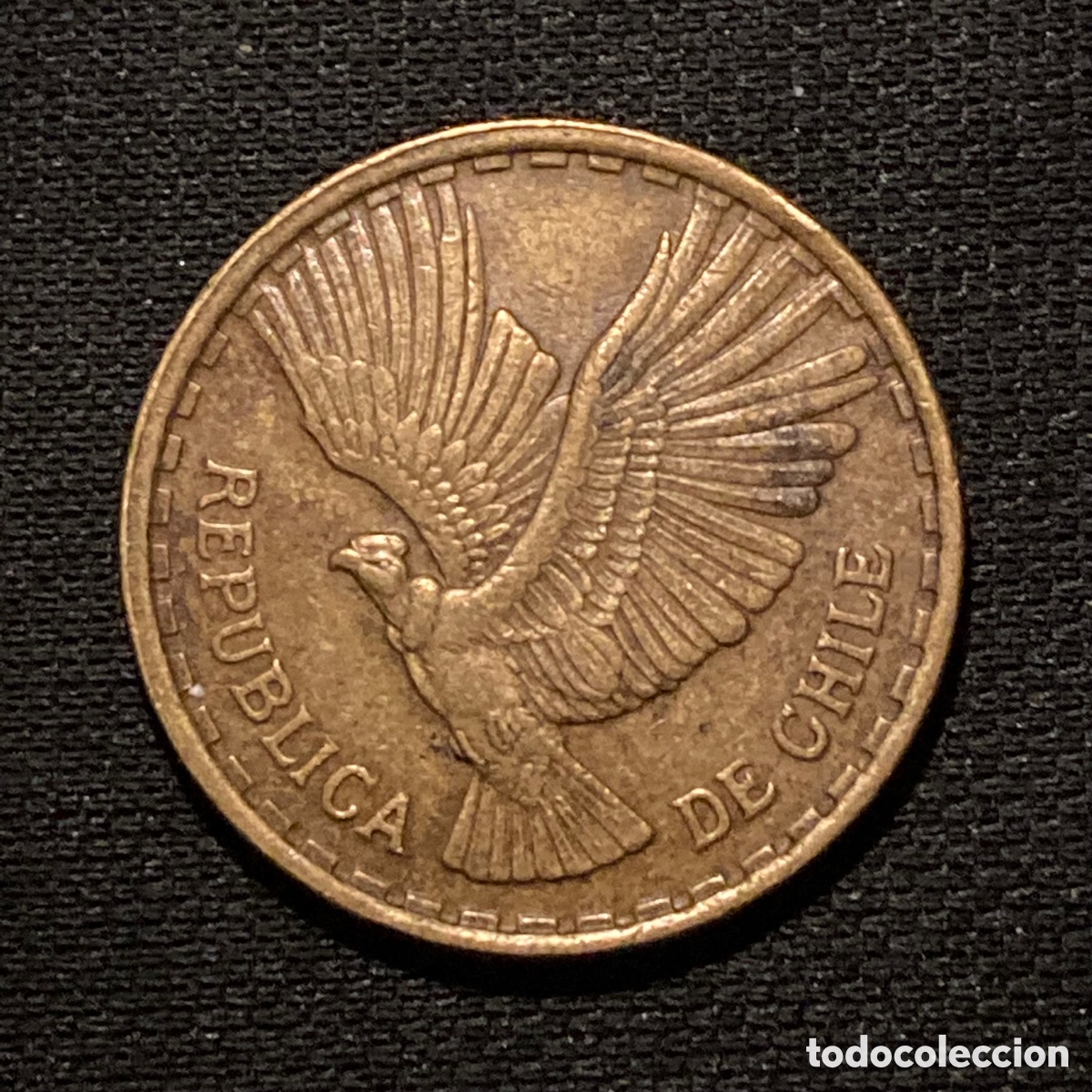 Monedas antiguas de Am&eacute;rica: 10 cent&eacute;simos 1970 Chile - Foto 1