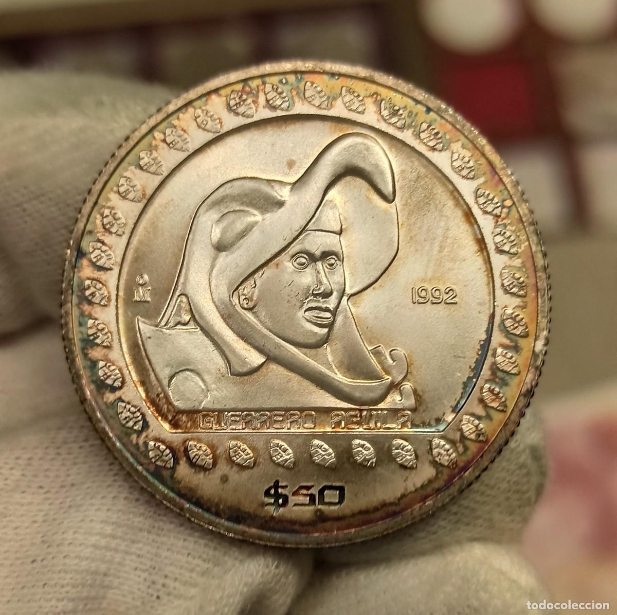 méxico 50 pesos guerrero aguila 1992 km 555 pla - Buy Coins of America on  todocoleccion