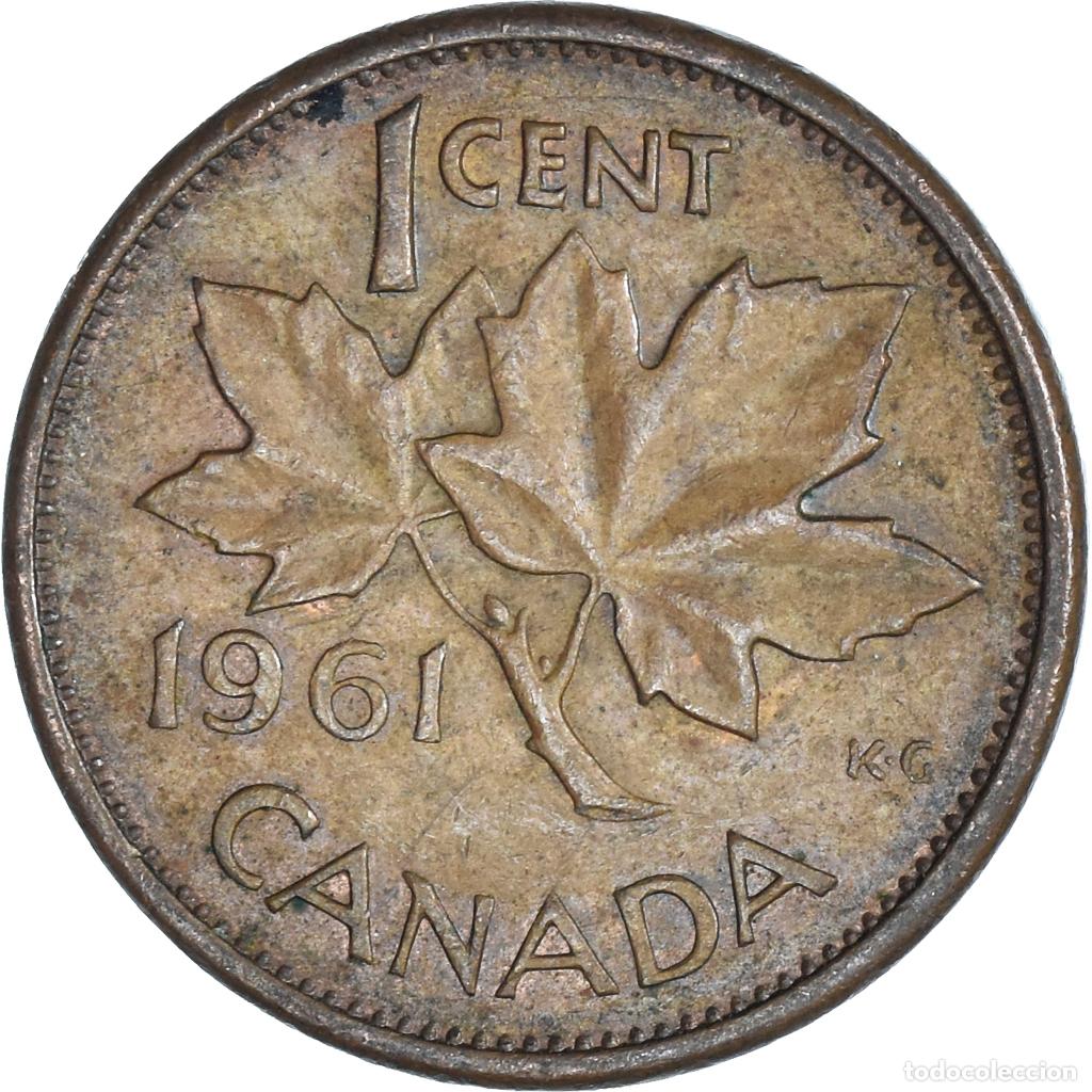 Monedas antiguas de Am&eacute;rica: [#1457362] Moneda, Canad&aacute;, Cent, 1961 - Foto 2
