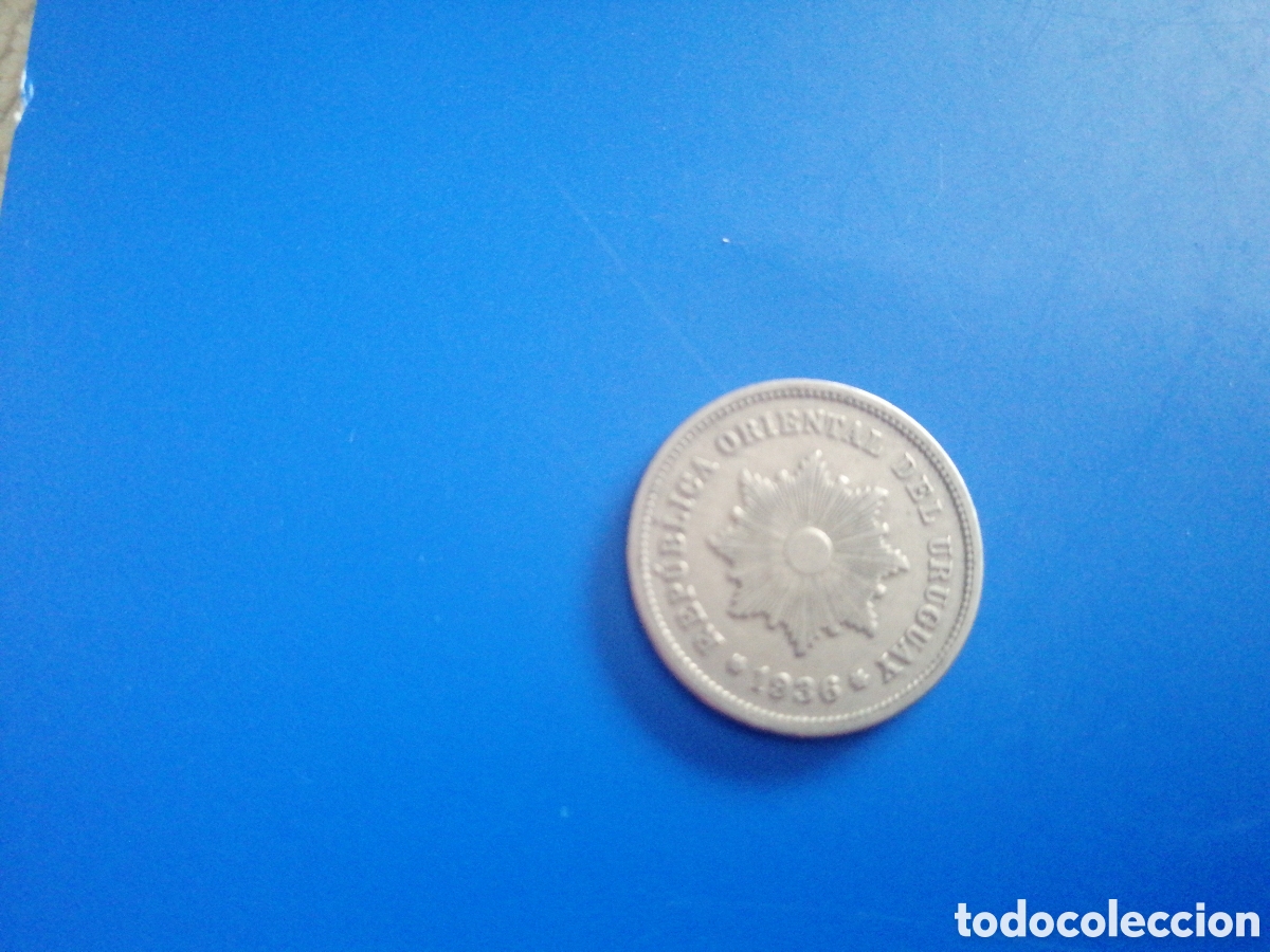 Monedas antiguas de Am&eacute;rica: 5 centesimos de Uruguay 1936 - Foto 1