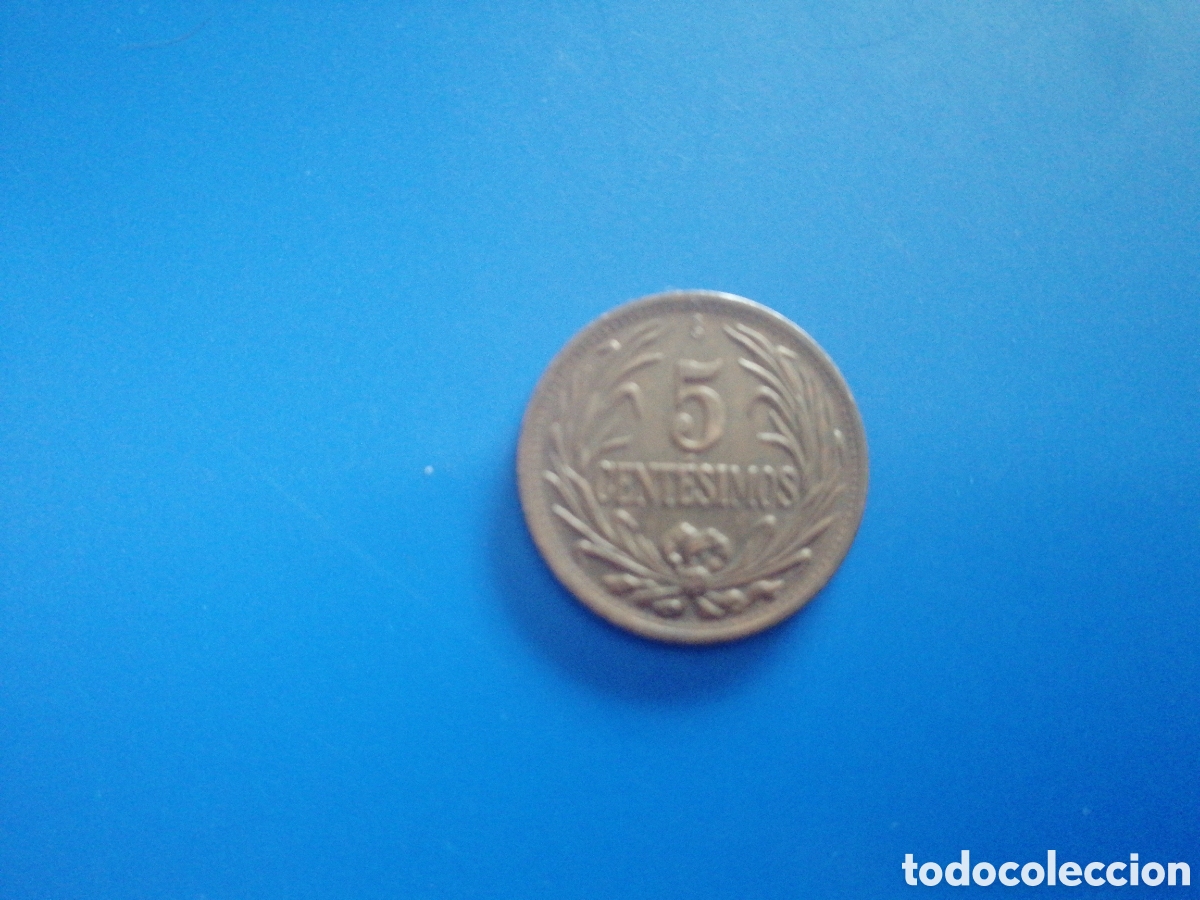 Monedas antiguas de Am&eacute;rica: 5 centesimos de Uruguay 1948 - Foto 1