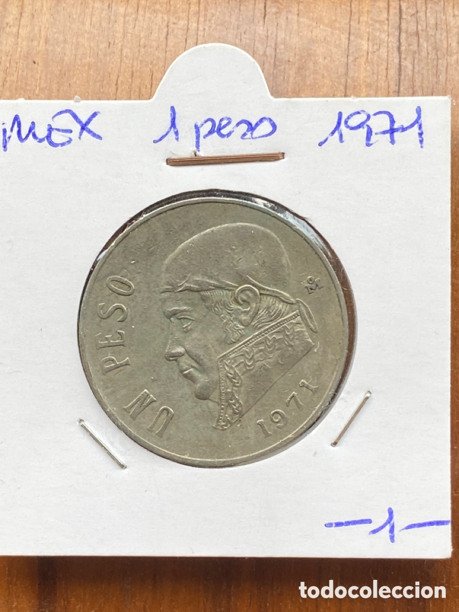 Monedas antiguas de Am&eacute;rica: Moneda de 1 peso de l&eacute;xico de 1971 - Foto 1