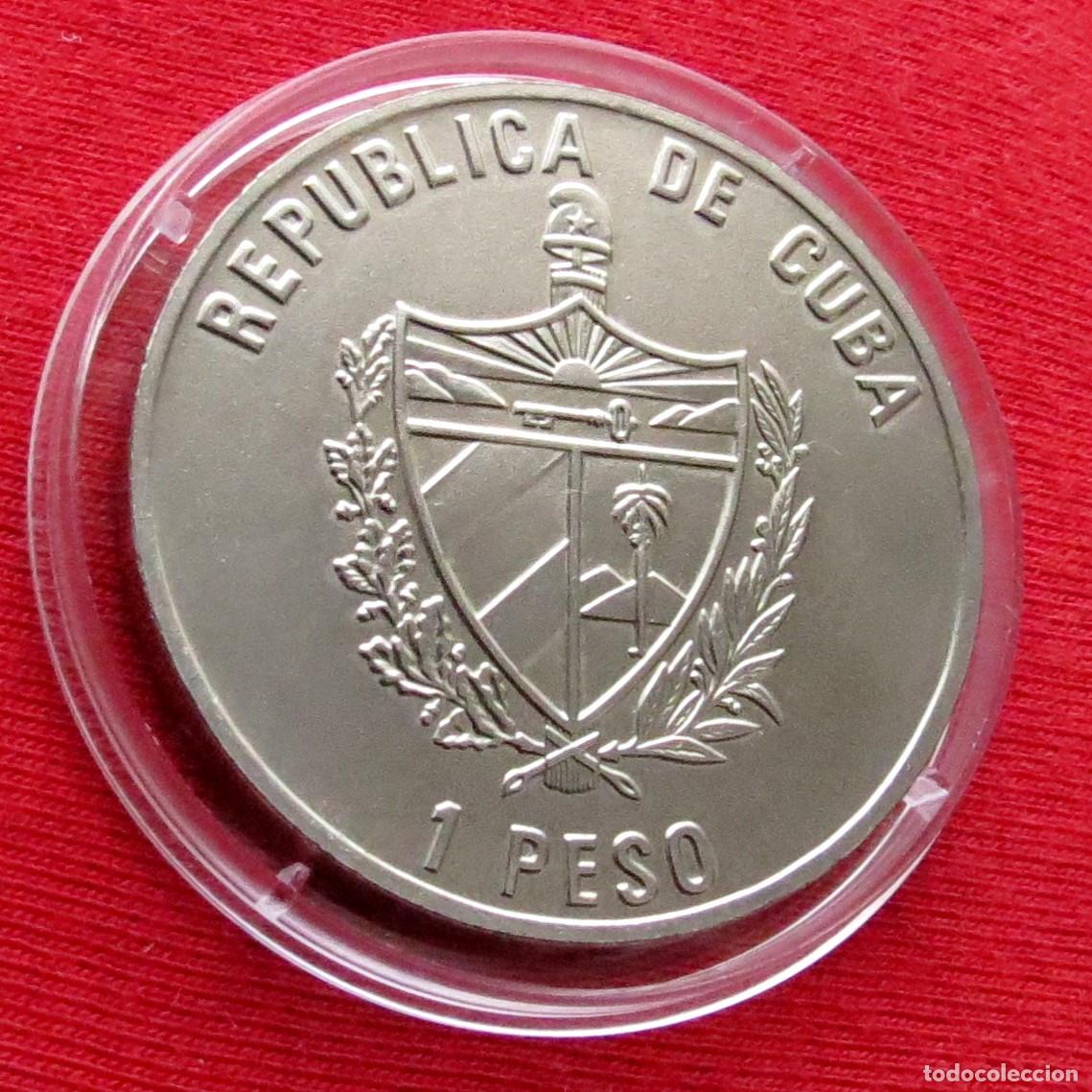 Monedas antiguas de Am&eacute;rica: Cuba 1 peso 2007 perro - Foto 2