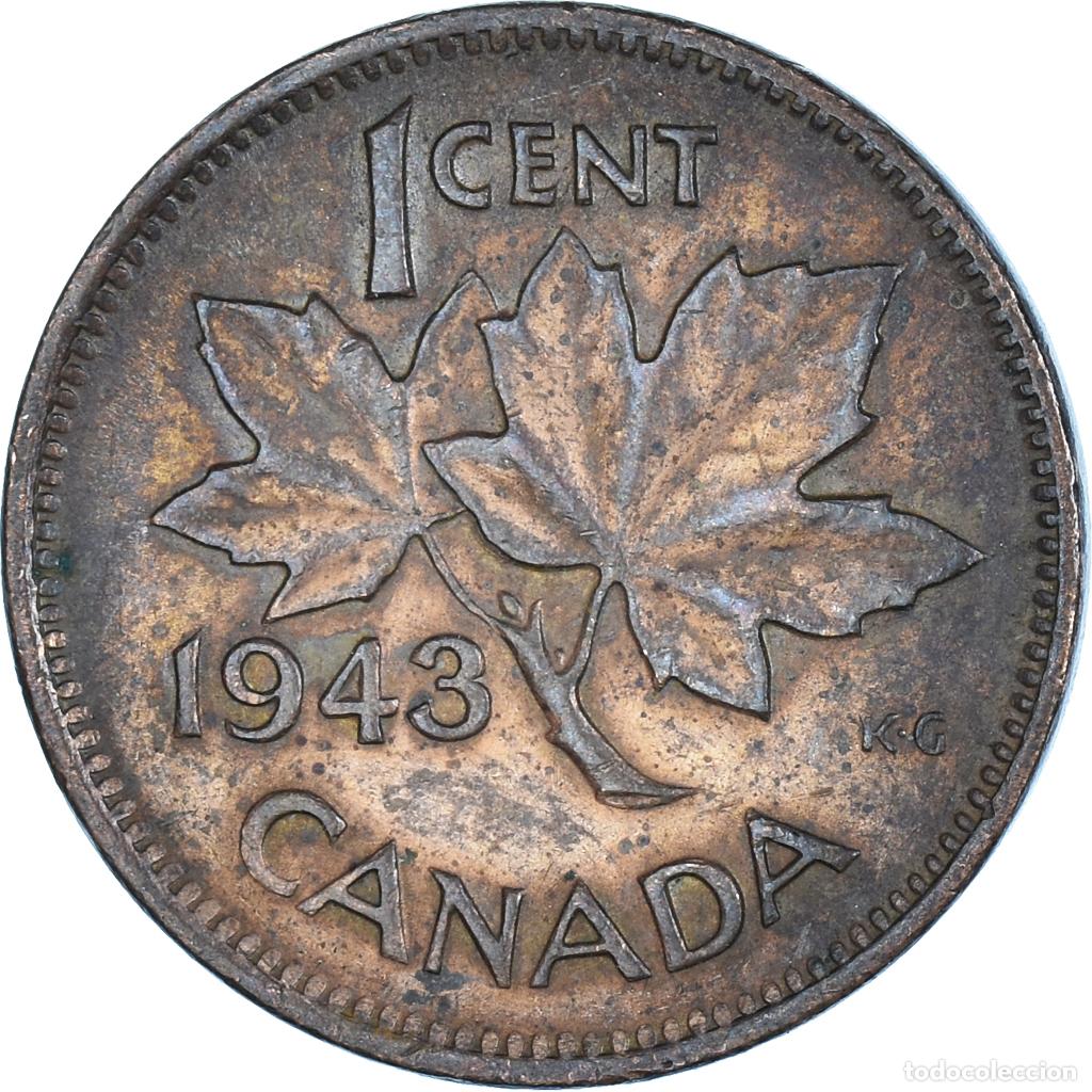 Monedas antiguas de Am&eacute;rica: [#1461373] Moneda, Canad&aacute;, Cent, 1943 - Foto 2