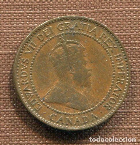 Monedas antiguas de Am&eacute;rica: CANADA - 1 CENTAVO 1908 - Foto 1