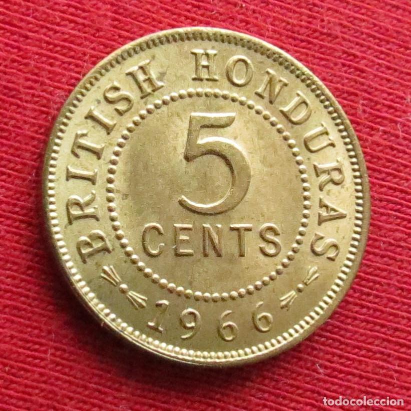 Monnaies anciennes d'Am&eacute;rique: Honduras Britanica 5 cents 1966 british belice
