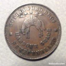 Monedas antiguas de América: TOKEN DE MEDIO PENIQUE. CANADÁ.1846. Lote 382113209