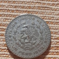 Monedas antiguas de América: (MÉXICO)(1959)(PLATA) 1 PESO