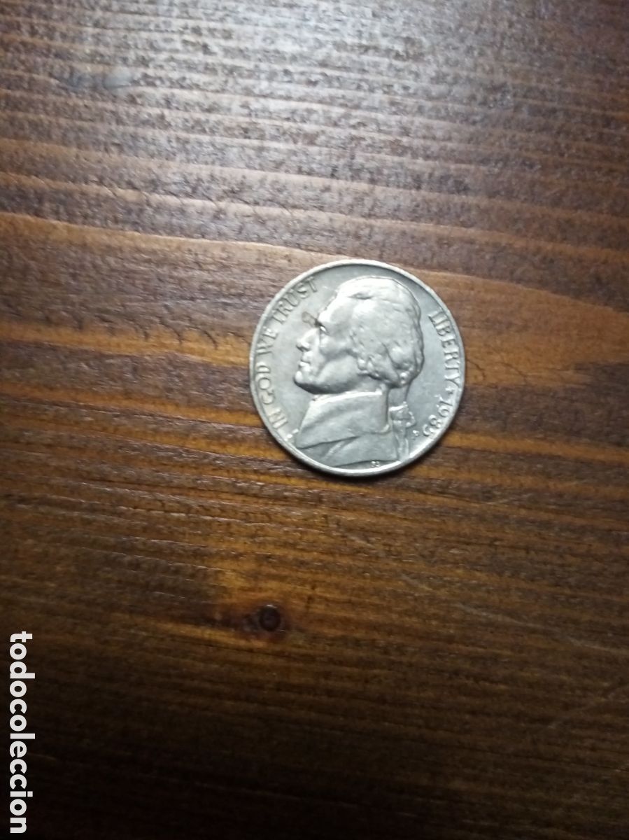 Monedas antiguas de Am&eacute;rica: Moneda 5 centavos USA 1985 - Foto 1