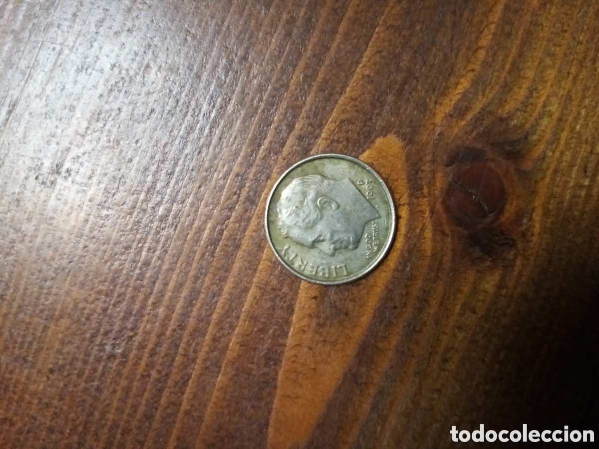 Monedas antiguas de Am&eacute;rica: Moneda USA 1DIME - Foto 1