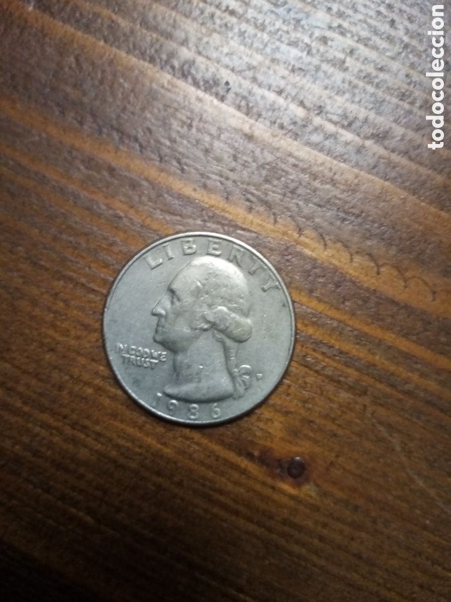Monedas antiguas de Am&eacute;rica: Moneda de 1/4 de d&oacute;lar USA - Foto 1