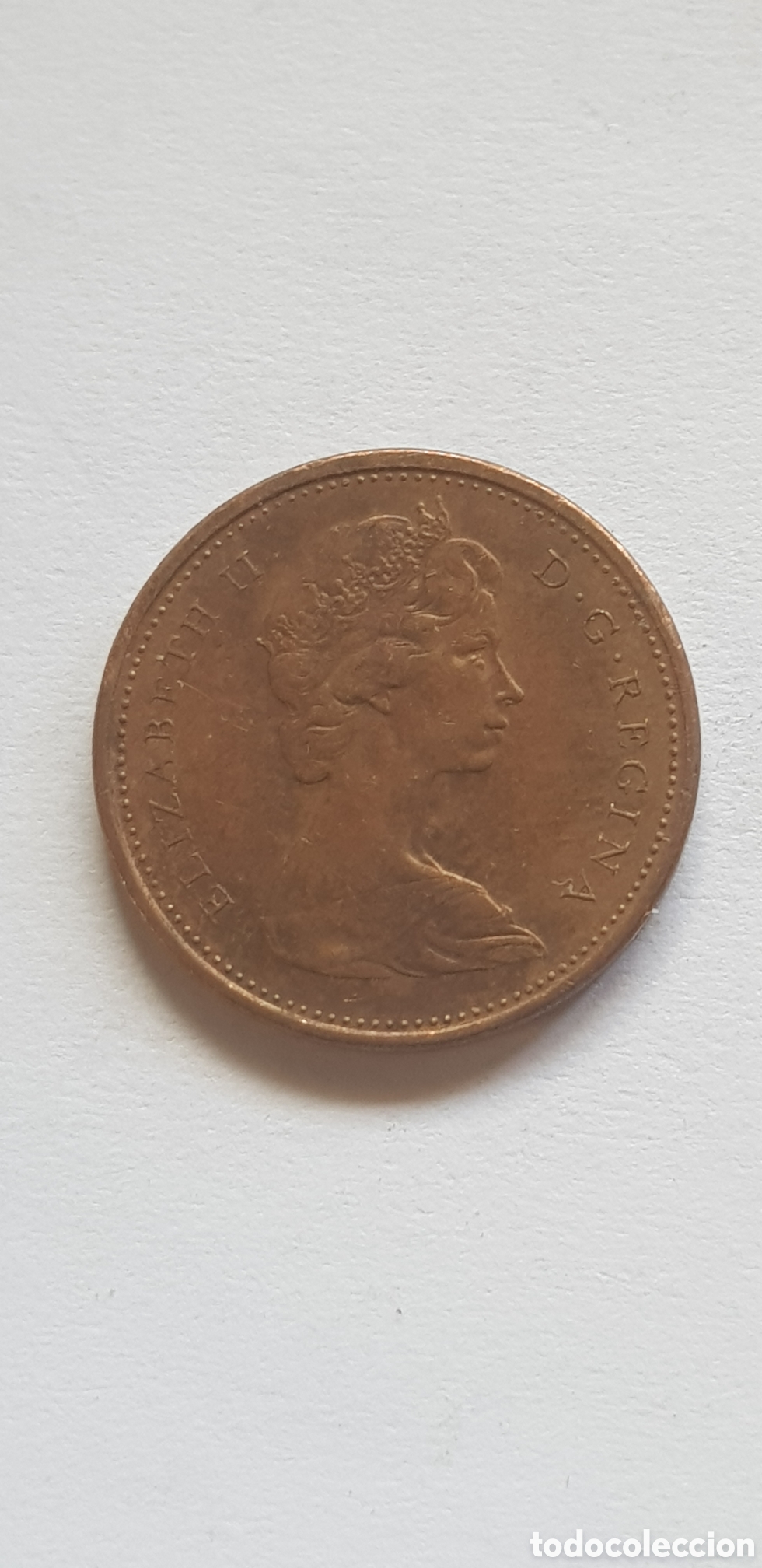 Monedas antiguas de Am&eacute;rica: 1 cent 1968 Canada Centimo de dolar - Foto 2