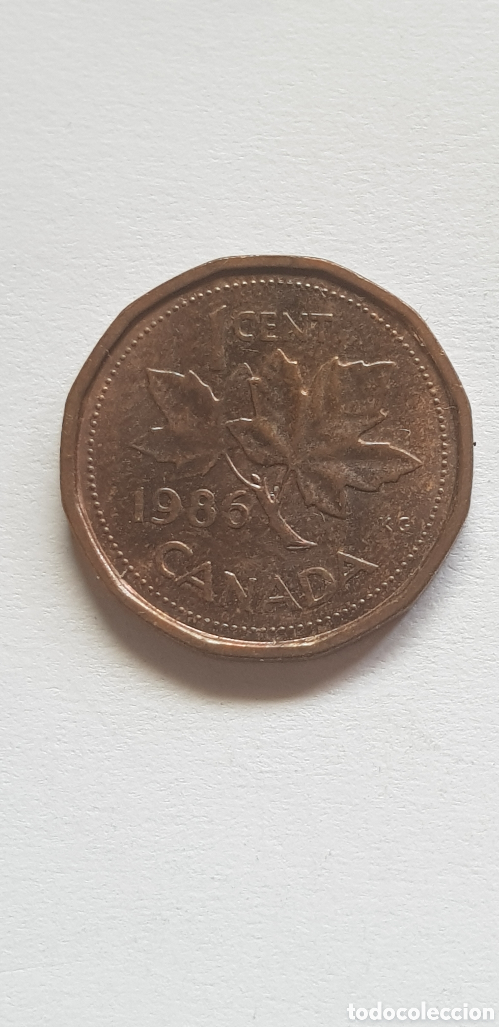 Monedas antiguas de Am&eacute;rica: 1 cent 1986 Canada Centimo de dolar - Foto 1