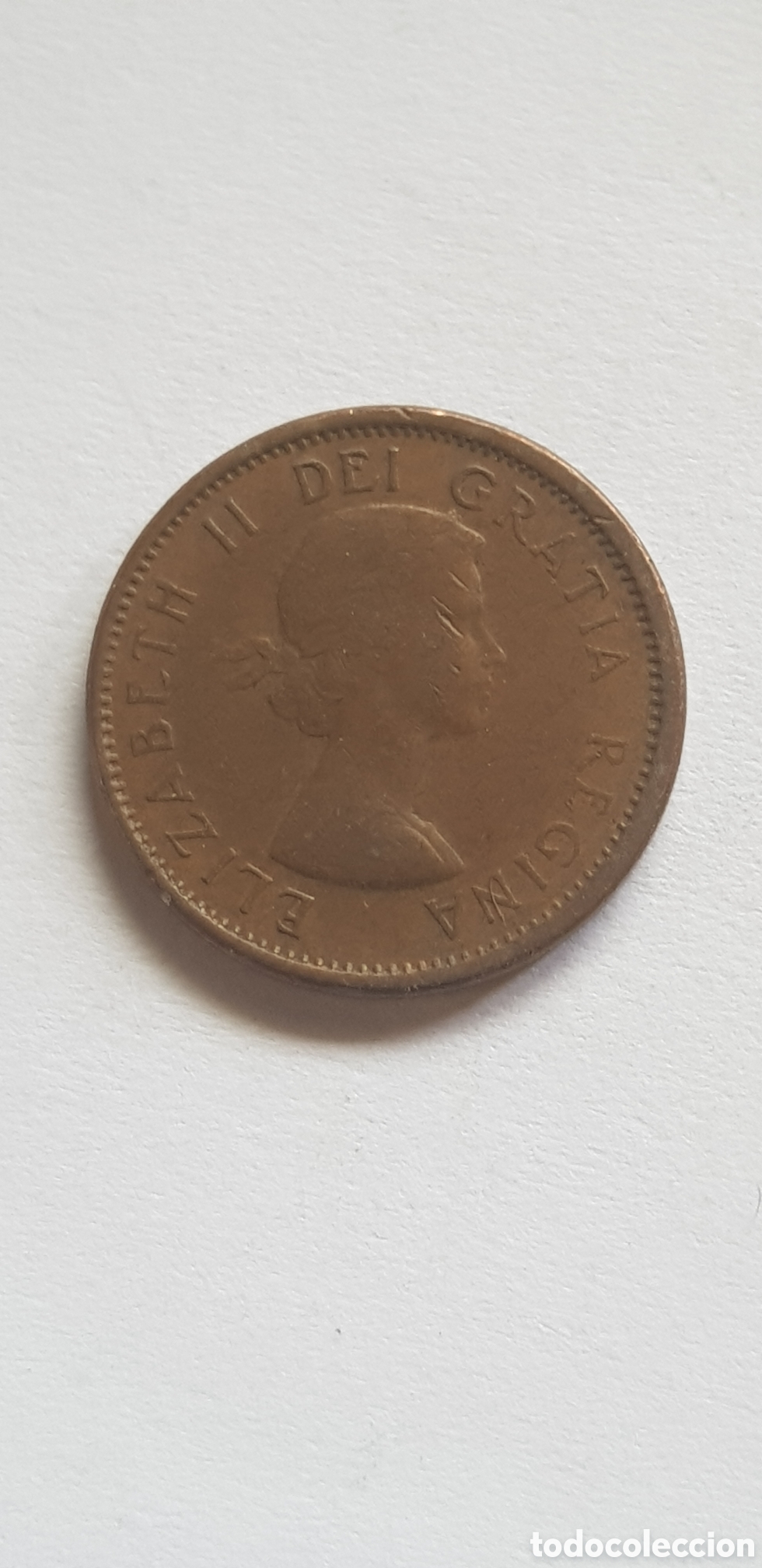 Monedas antiguas de Am&eacute;rica: 1 cent 1964 Canada Centimo de dolar - Foto 2