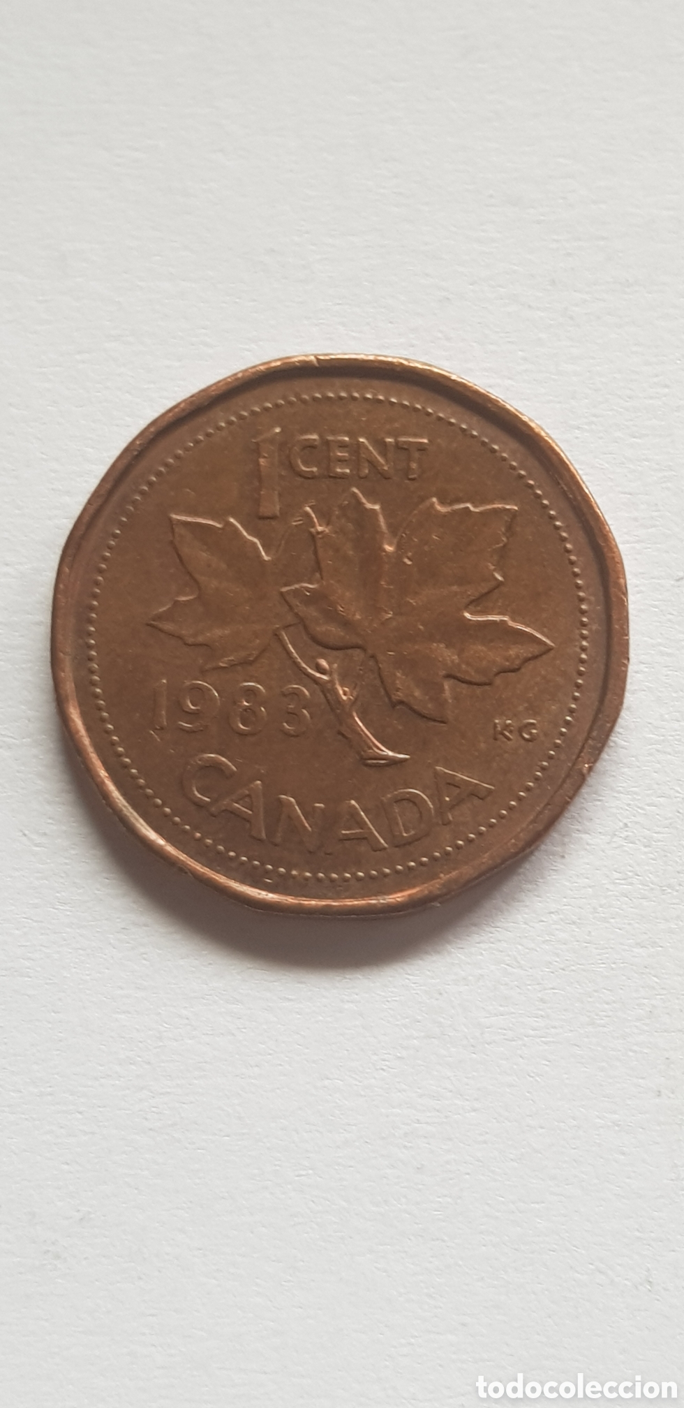 Monedas antiguas de Am&eacute;rica: 1 cent 1983 Canada Centimo de dolar - Foto 1