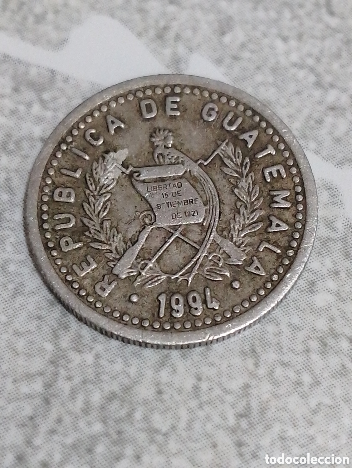 Monedas antiguas de Am&eacute;rica: Moneda 10 centavos de Guatemala - Foto 2