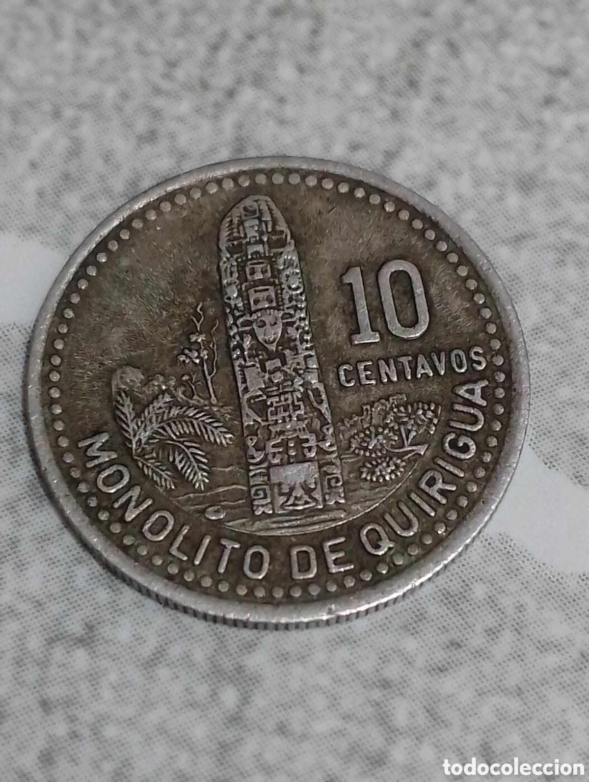 Monedas antiguas de Am&eacute;rica: Moneda 10 centavos de Guatemala - Foto 1