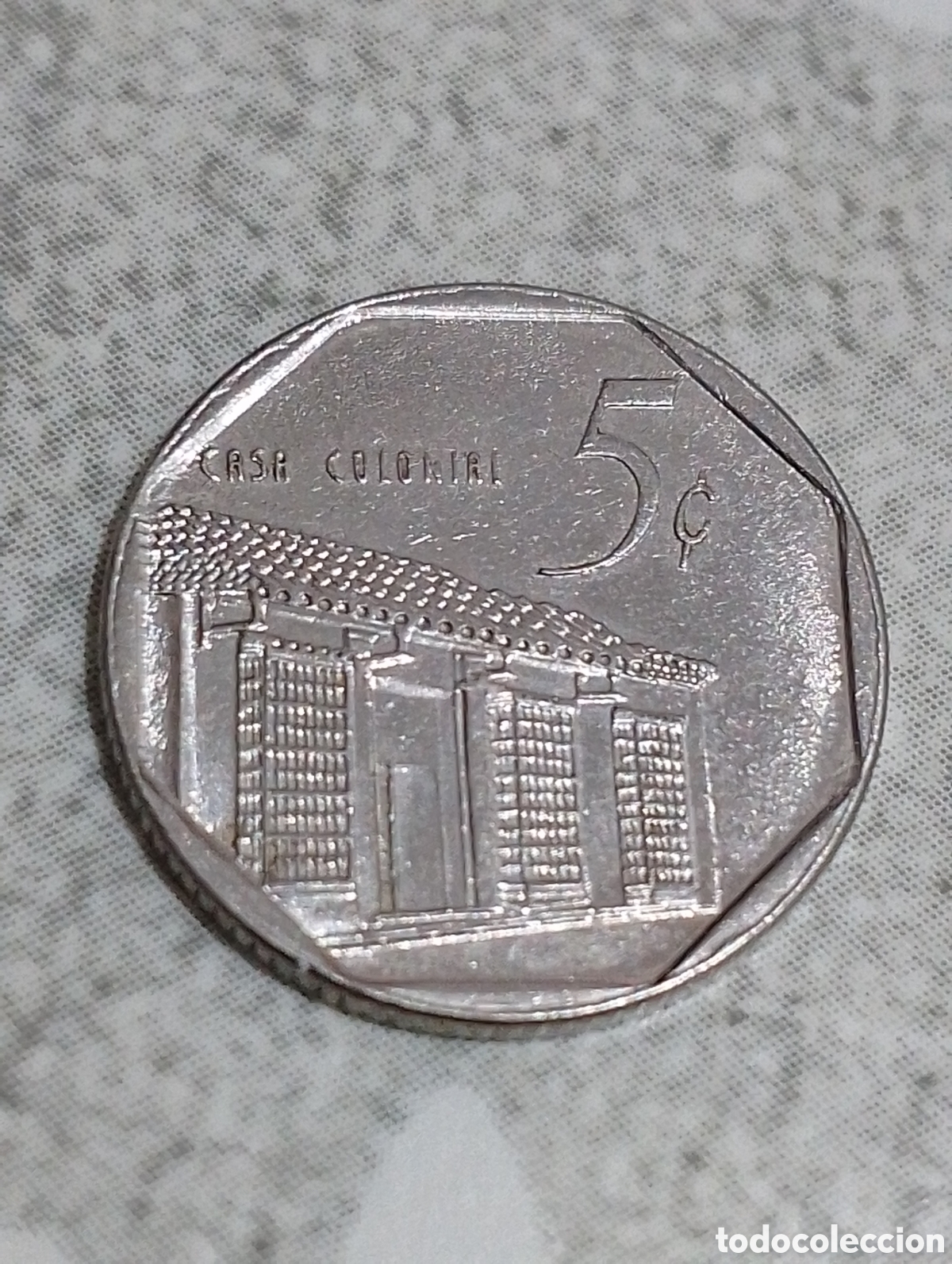 Monedas antiguas de Am&eacute;rica: Moneda 5 centavos de cuba - Foto 2