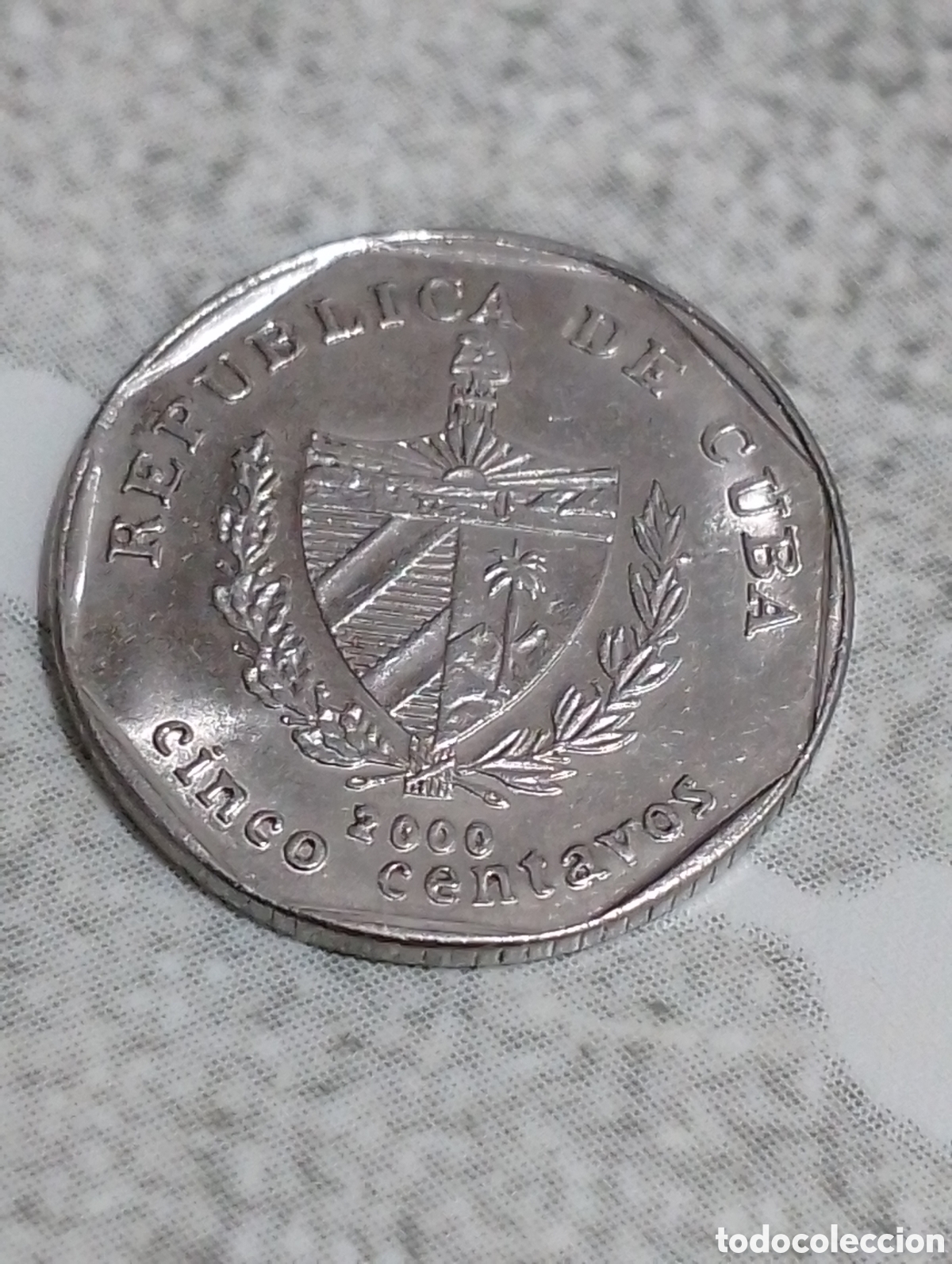 Monedas antiguas de Am&eacute;rica: Moneda 5 centavos de cuba - Foto 1