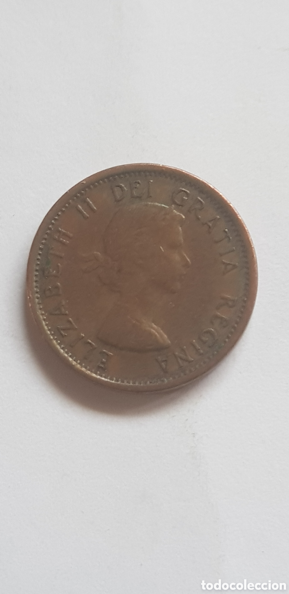 Monedas antiguas de Am&eacute;rica: 1 cent 1963 Canada Centimo de dolar - Foto 2