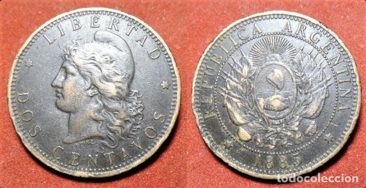 Monedas antiguas de Am&eacute;rica: MONEDA DE ARGENTINA - 2 CENTAVOS 1885 - Foto 1