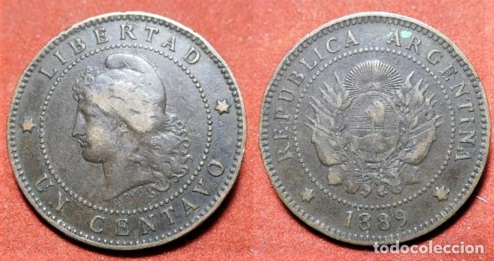 Monedas antiguas de Am&eacute;rica: MONEDA DE ARGENTINA 1 CENTAVO 1889 - Foto 1