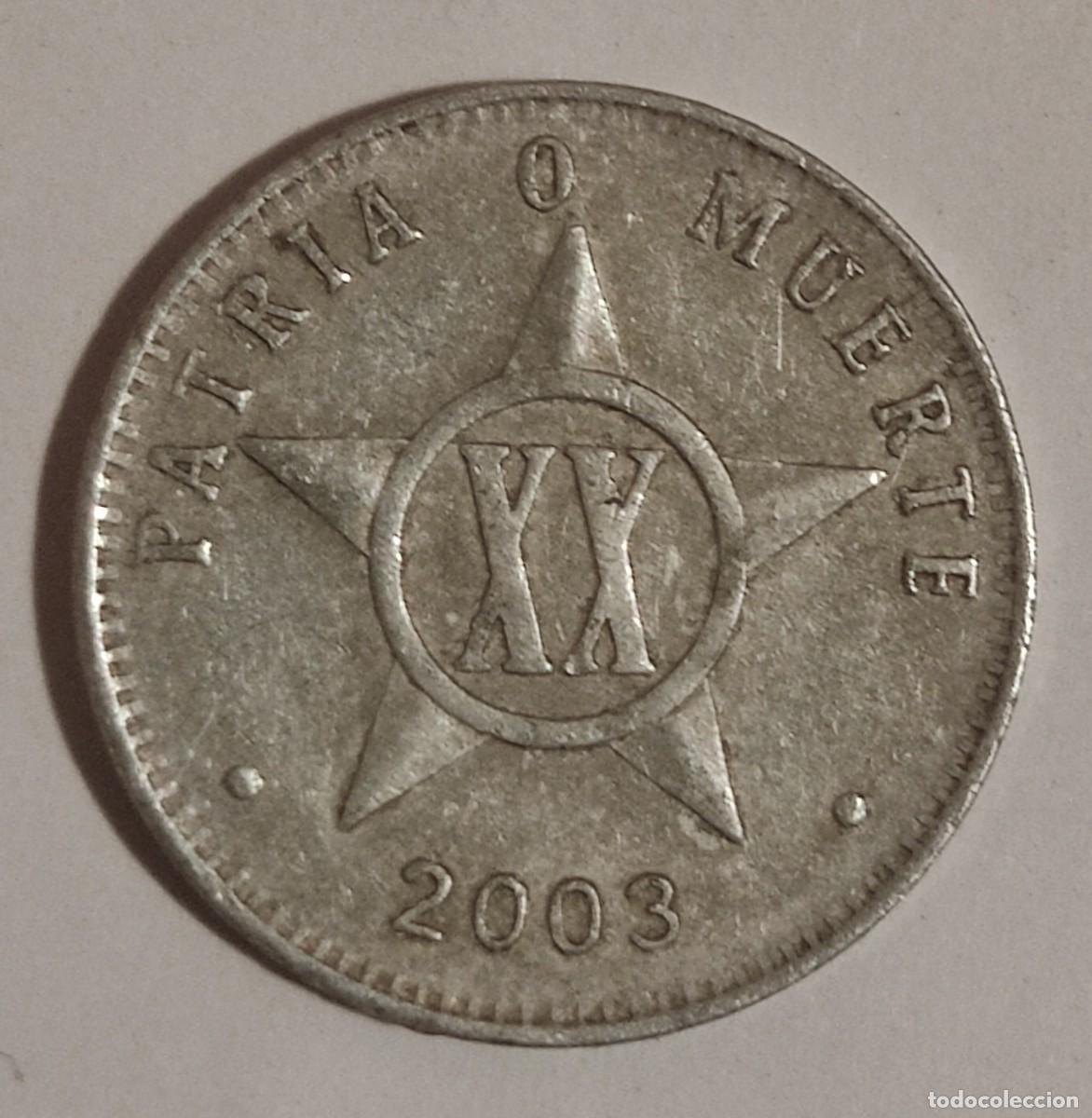 Monedas antiguas de Am&eacute;rica: Cuba-20 centavos-2003. - Foto 1