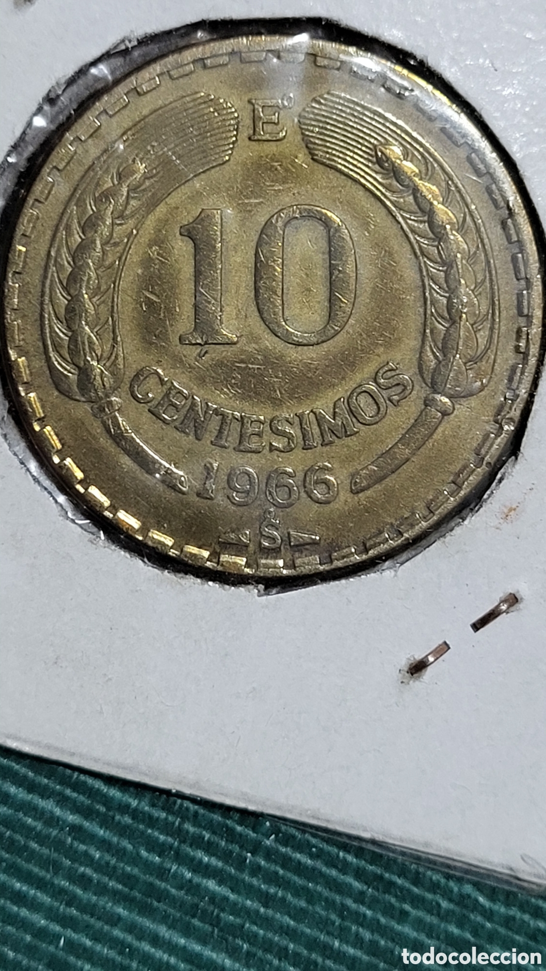 Monedas antiguas de Am&eacute;rica: Moneda 10 centavos 1966 Chile - Foto 2
