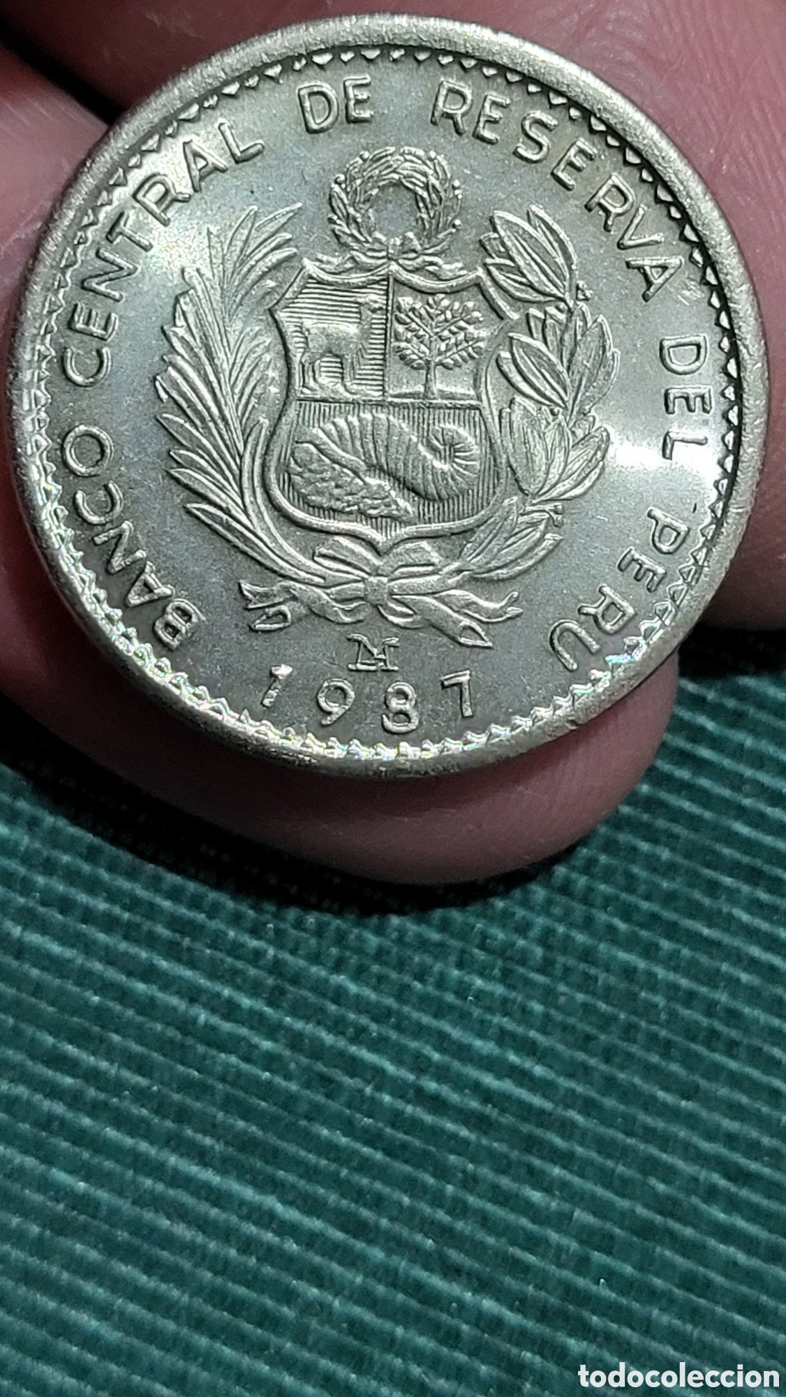 Monedas antiguas de Am&eacute;rica: Moneda un inti 1987 Per&uacute; - Foto 2
