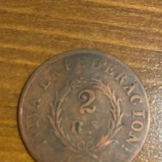 Monedas antiguas de América: ARGENTINA 2 REALES 1844. Lote 385479814