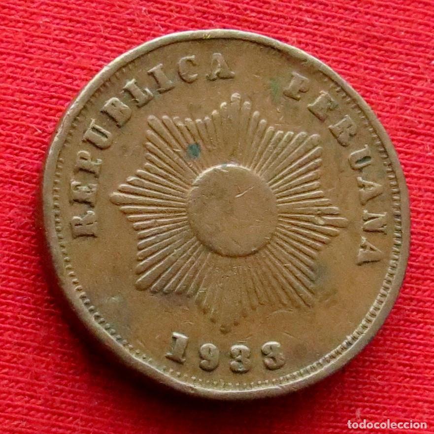 Monedas antiguas de Am&eacute;rica: Peru 2 centavos 1933 - Foto 2