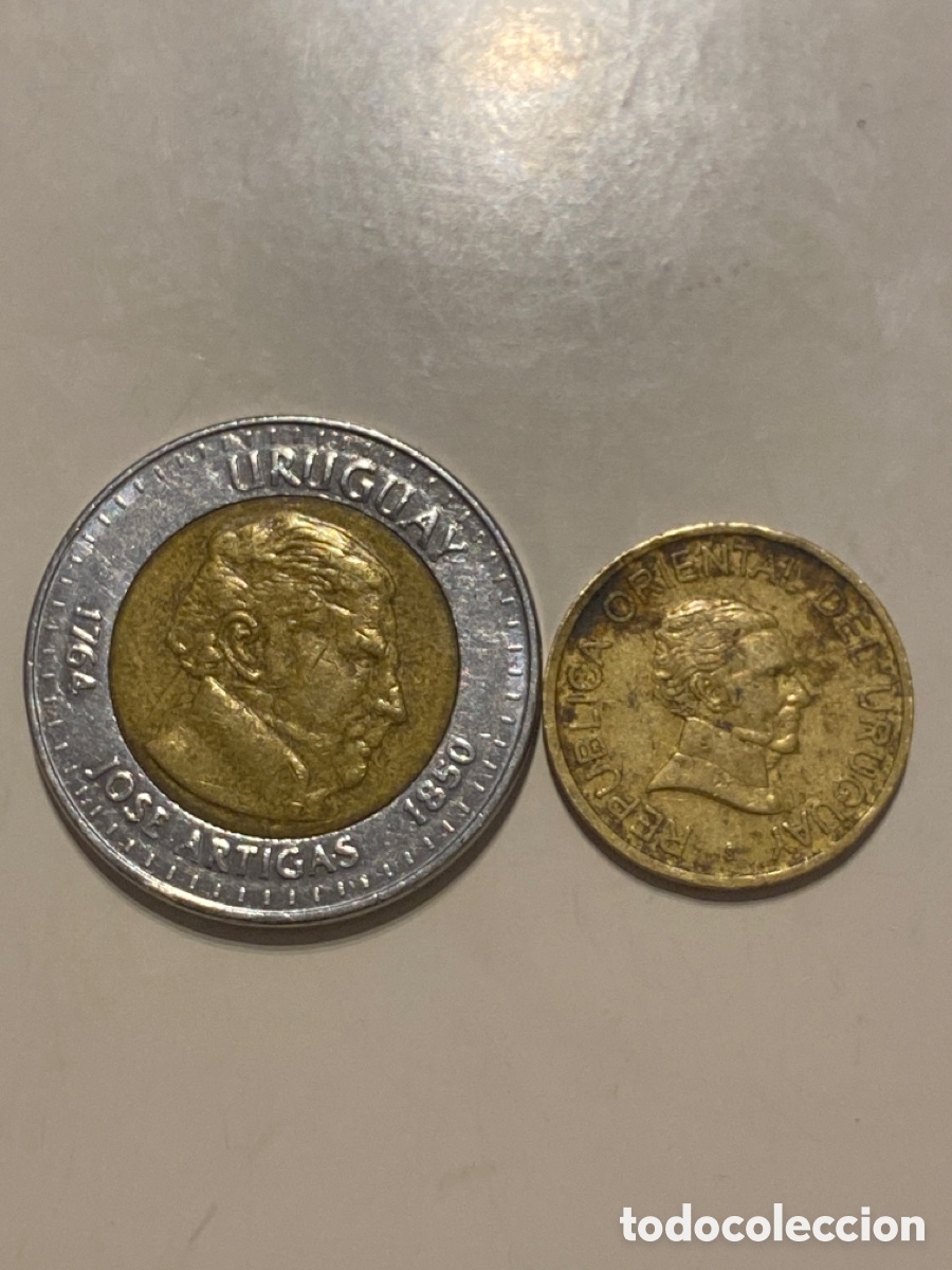 Monedas antiguas de Am&eacute;rica: Monedas Uruguay - Foto 2