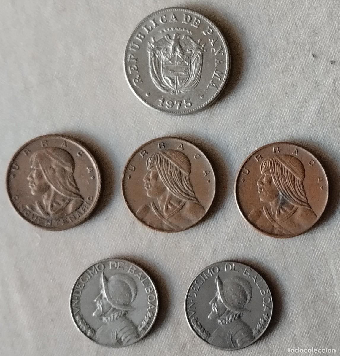 Monedas antiguas de Am&eacute;rica: LOTE DE 6 MONEDAS DE PANAMA - Foto 2
