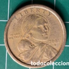 Monedas antiguas de América: MONEDAS USA EEUU DÓLAR 2001 NATIVA SACAGAWEA. Lote 387560109