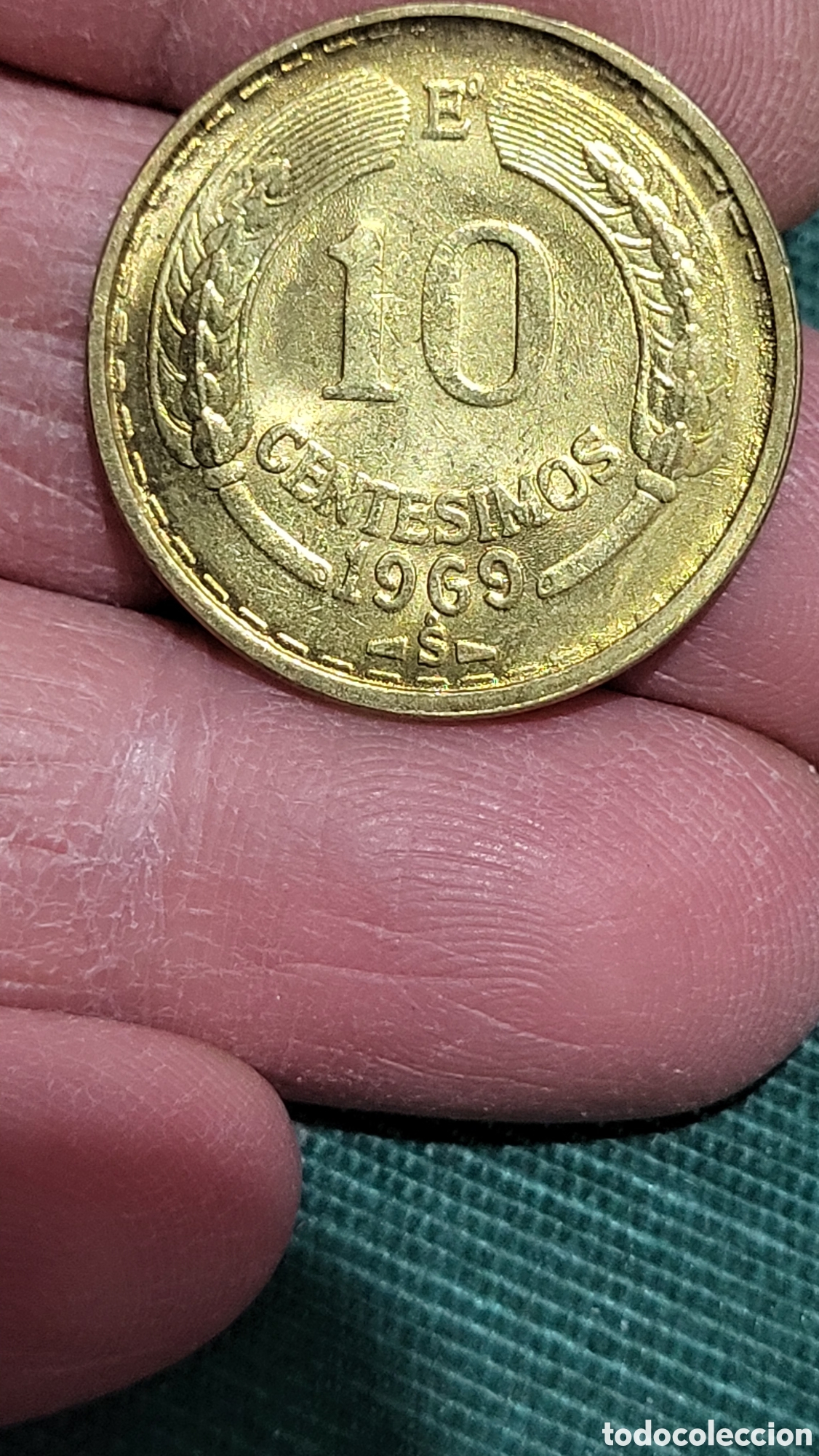 Monedas antiguas de Am&eacute;rica: Moneda 10 centimos 1969 Rep&uacute;blica de Chile - Foto 2