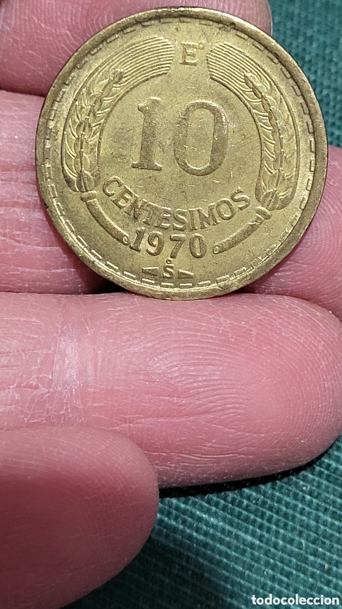 Monedas antiguas de Am&eacute;rica: Moneda 10 centimos 1970 Rep&uacute;blica de Chile - Foto 2