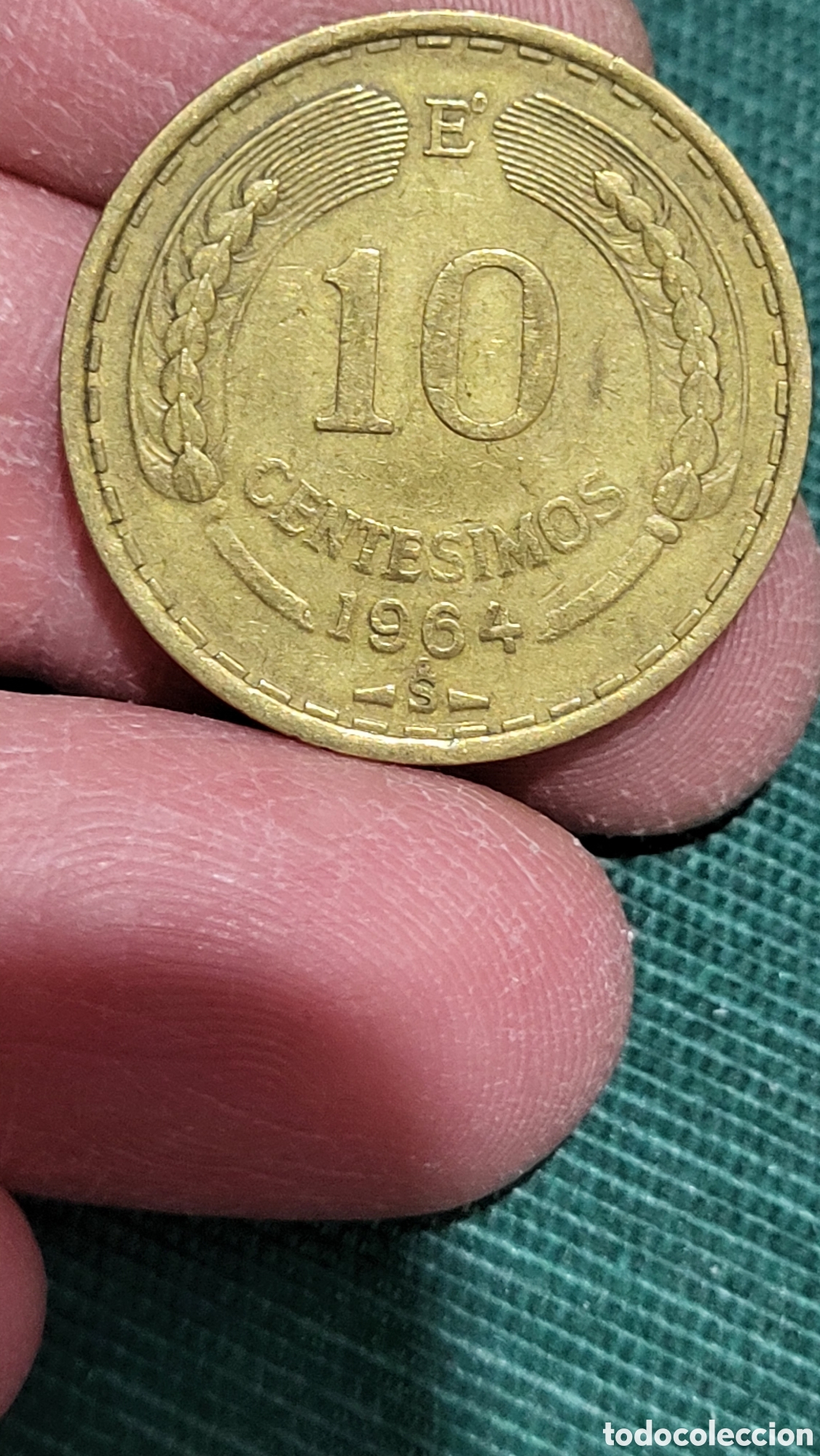 Monedas antiguas de Am&eacute;rica: Moneda 10 centimos 1964 Rep&uacute;blica de Chile - Foto 2