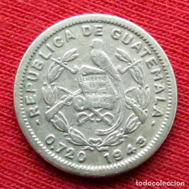 Monedas antiguas de Am&eacute;rica: Guatemala 5 centavos 1943 - Foto 2