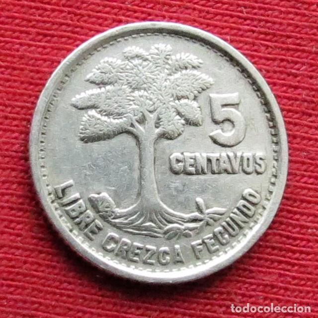 Monedas antiguas de Am&eacute;rica: Guatemala 5 centavos 1957 - Foto 1