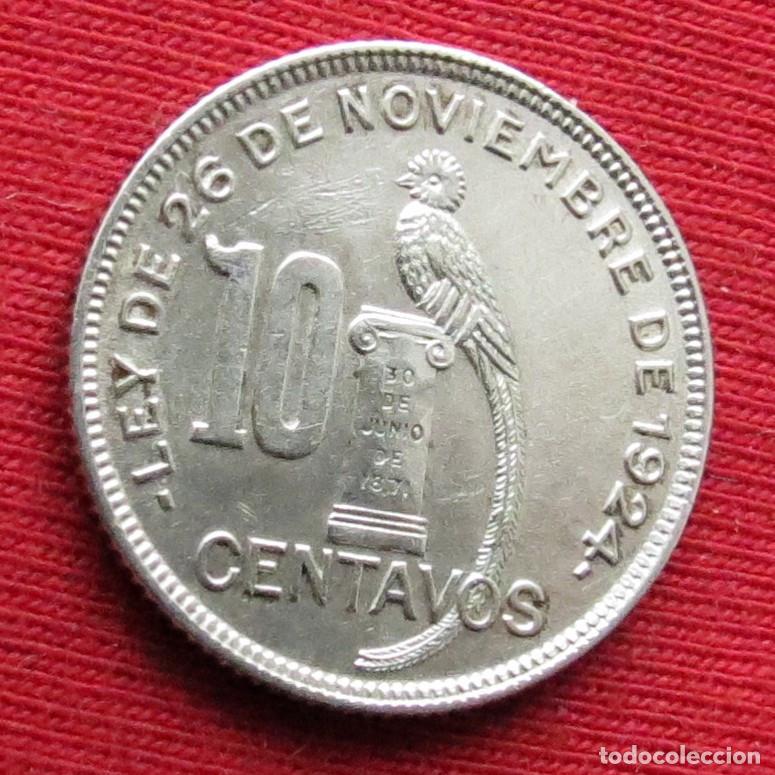 Monedas antiguas de Am&eacute;rica: Guatemala 10 centavos 1929 - Foto 1